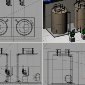 A series of images showing different types of tanks.